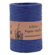 Bast Raffia - 7 mm x 150 m, ultramarinblau