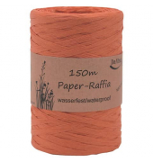 Bast Raffia - 7 mm x 150 m, orange matt
