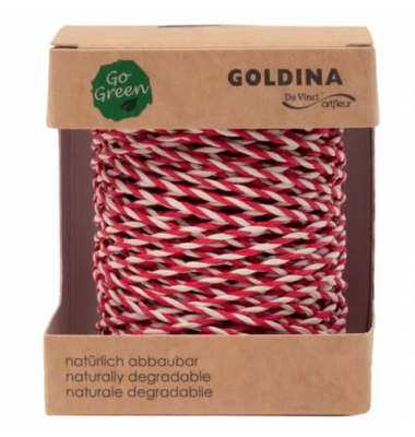 Kordel 4017 0220/01 0040, 2mm x 40m, rot/weiß