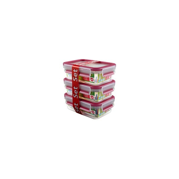 4009049403038 - 55l 3er Set Vorratsdosen Food Clip&Close 515582 transp pink 055l 3er Set 515582 4009049403038