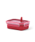 Mikrowellendose CLIP & MICRO 5,8 cm hoch rot