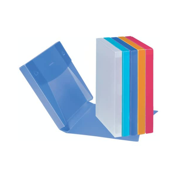 6 Stück Pagna Heftbox Basic 21001-00, A4 farbig sortiert, 3cm Füllhöhe, Polypropylen (PP) 4009212032416 Pagna