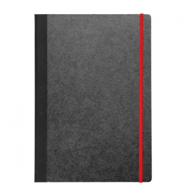Notizbuch 26043-04, schwarz, A4, kariert, 70g, 96 Blatt / 192 Seiten
