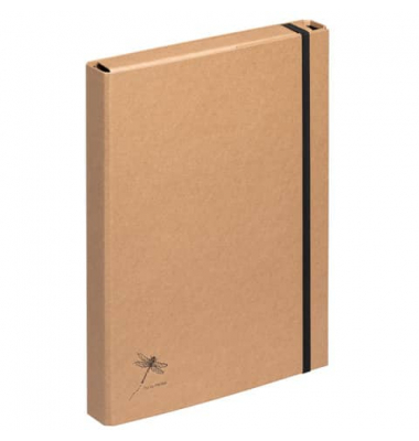 Heftbox Pur 21316-11, A4 natur, 3,5cm F&uuml;llh&ouml;he, Karton mit recycelbarem Kraftpapiereinband