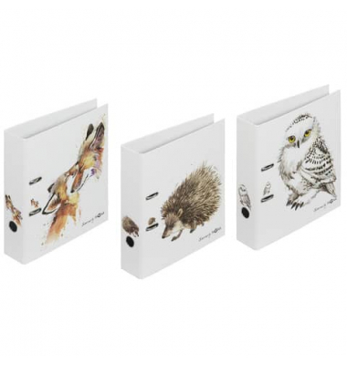 Motivordner Save me No. 2 Eule, Igel, Fuchs sortiert 50340-25, A4 75mm breit
