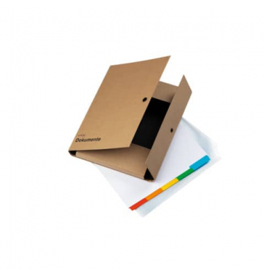 Ringbuch Pur 30500-11, A4 2 Ringe 26mm Ring-Ø Pappe natur
