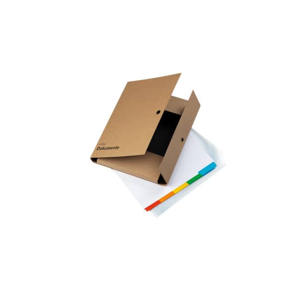4009212060488 - Ordnungsmappe 30500-11 Kraftpapier und Pappkarton Schnappverschluss 26 (B) x 35 (T) x 34 (H) cm Braun 4009212060488 - Ordnungsmappe 30500-11 Kraftpapier und Pappkarton Schnappverschluss 26 (B) x 35 (T) x 34 (H) cm Braun