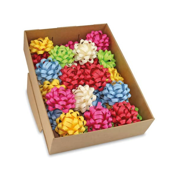 30 Stück Präsent 854 30-099 Rosette Baumwolle sortiert Durchmesser 8cm Ganzjahresfarben 4009236145666 HEAD