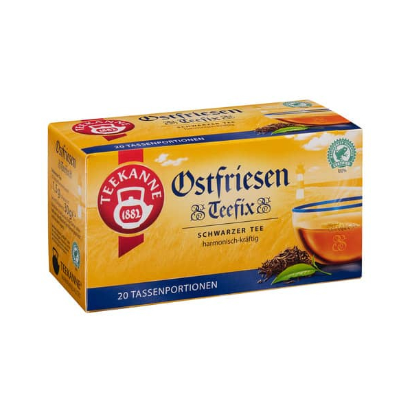 Teekanne Schwarztee Ostfriesen Teefix 6995, Ostfriesen Teefix, Beutel 4009300069959 Teekanne 20 Beutel