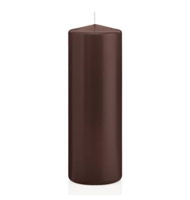 Stumpenkerzen 218126.090 schoko 200x70mm (HxØ) ca. 103 Stunden Brenndauer