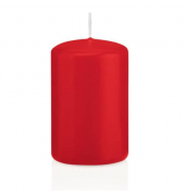 Stumpenkerzen 218108.001 ohne rot 80x50mm (Hx&Oslash;) ca. 18 Stunden Brenndauer