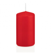 Stumpenkerzen 218109.001 ohne rot 100x50mm (Hx&Oslash;) ca. 23 Stunden Brenndauer