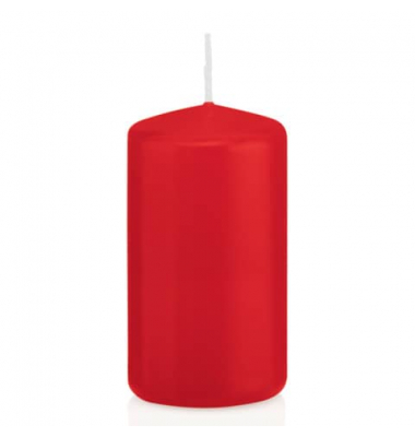Stumpenkerzen 218117.001 ohne rot 120x60mm (Hx&Oslash;) ca. 40 Stunden Brenndauer