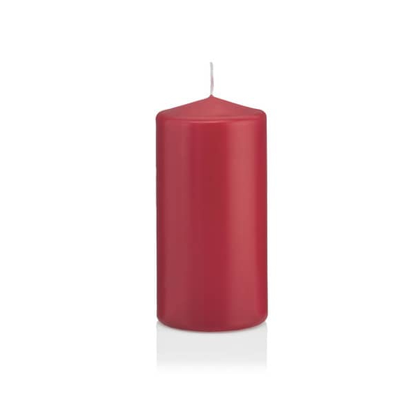 2 Stück Wiedemann Stumpenkerzen 218117.056 altrot 120x60mm (HxØ) ca. 40 Stunden Brenndauer 4009406350579 Wiedemann
