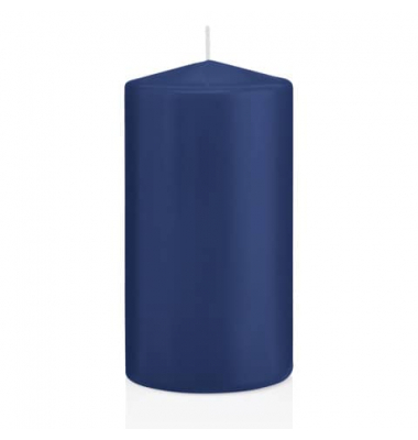 Stumpenkerzen 218123.006 dunkelblau 150x80mm (HxØ) ca. 69 Stunden Brenndauer