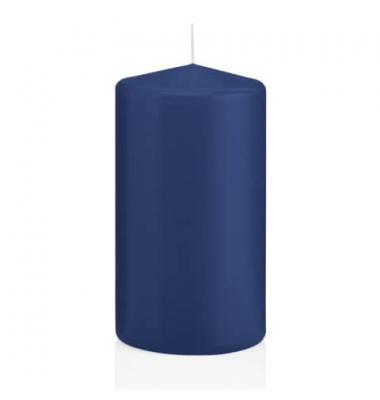 Stumpenkerzen 218154.006 dunkelblau 130x70mm (HxØ) ca. 52 Stunden Brenndauer