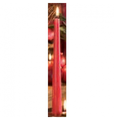 Kerzen 203039.001 ohne rot 250x25mm (Hx&Oslash;) ca. 8 Stunden Brenndauer