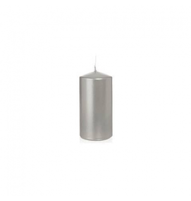 Stumpenkerzen 726117.027 ohne silber 120x60mm (Hx&Oslash;) ca. 40 Stunden Brenndauer