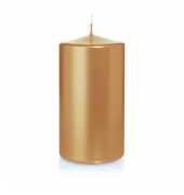 Stumpenkerzen 726154.026 ohne gold 130x70mm (Hx&Oslash;) ca. 52 Stunden Brenndauer