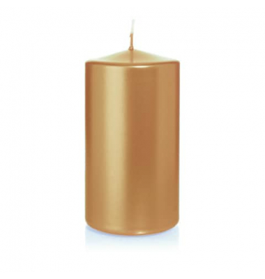 Stumpenkerzen 726154.026 gold 130x70mm (HxØ) ca. 52 Stunden Brenndauer