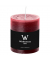Stumpenkerzen Marble Rustik 281003.067 ohne bordeaux 80x68mm (Hx&Oslash;) ca. 34 Stunden Brenndauer