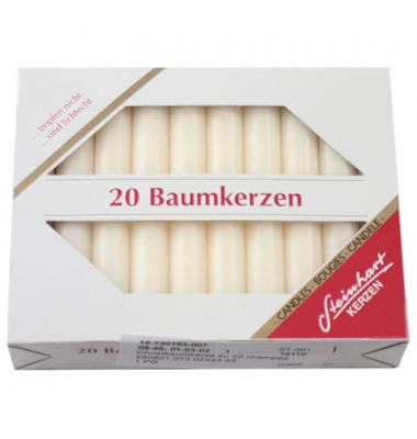 Christbaumkerzen 580801.073 ohne champagner 96x12,5mm (Hx&Oslash;) ca. 1,5 Stunden Brenndauer