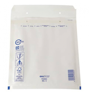 Luftpolstertaschen Nr. 5, 220x265 mm, weiß