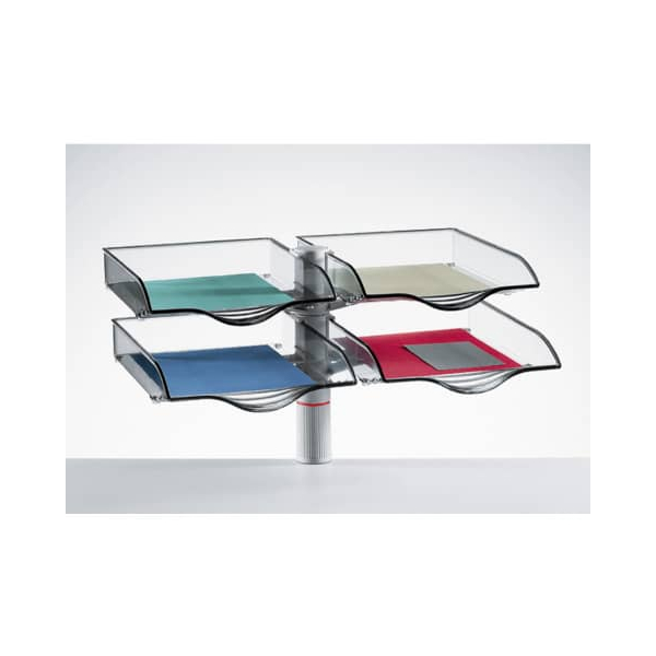 4009729018668 - Briefablage Schalenset 721+4002+000 B4 grau Kunststoff 4009729018668 Novus