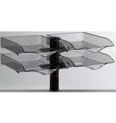 Briefablage Schalenset 721+4005+000, B4, anthrazit, Kunststoff