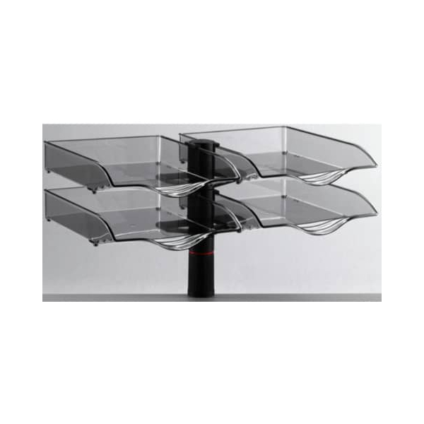 4009729018675 - Briefablage Schalenset 721+4005+000 B4 anthrazit Kunststoff 4009729018675 Novus