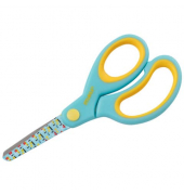 Kinderschere Kids Cars, Spezialstahl, 13cm, hellblau/gelb