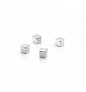 Haftmagnet 95900-14026, W&uuml;rfel, 10x10mm, silber, 5kg