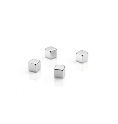 Haftmagnet 95900-14026, W&uuml;rfel, 10x10mm, silber, 5kg