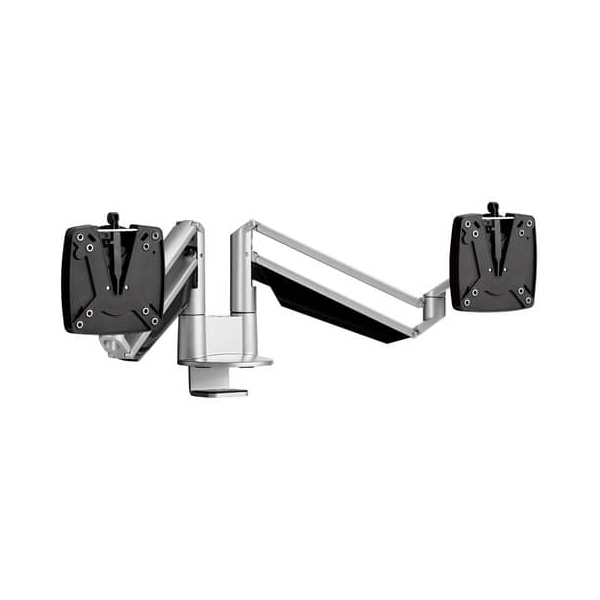 4009729068502 - 2-fach-Monitorarm CLU Duo C bis 27″ Tischhalterung schwenk- höhenverstellbar silbern anthrazit 4009729068502 - 2-fach-Monitorarm CLU Duo C bis 27″ Tischhalterung schwenk- höhenverstellbar silbern anthrazit