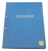 Zeugnismappe Colours 36003, blau, A4, mit 12 Hüllen