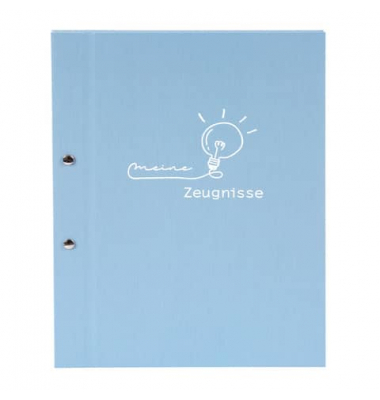 Zeugnismappe frech & frei 36 129, hellblau, A4, mit 12 Hüllen