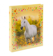 Ringbuch Chiara Pferd auf Blumenwiese 37 117, A4 2 Ringe Karton bunt
