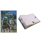Freundebuch 3D T-Rex - 88 illustrierte Seiten, A5