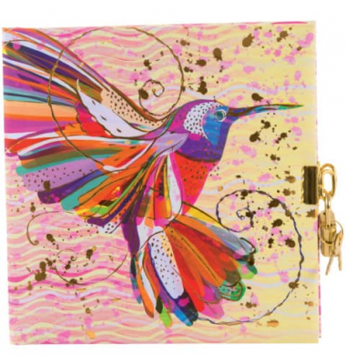 Tagebuch 44273, Flower Kolibiri, 16,5x16,5cm (BxH), 96 Seiten