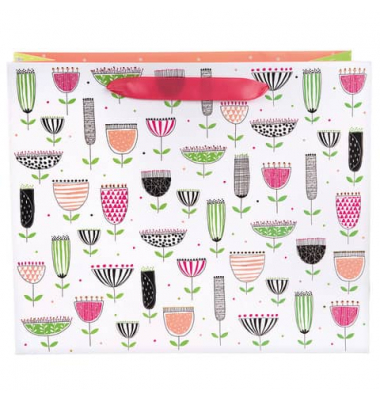 Geschenktasche 46 513, allgemein, Schleifenband, Quality Time, 330mm x 270mm