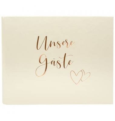 Gästebuch Hochzeit 47 174, Herzklopfen, 29x23cm (BxH), 50 Seiten