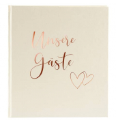 G&auml;stebuch Hochzeit 48 174, Herzklopfen, 23x25cm (BxH), 176 Seiten