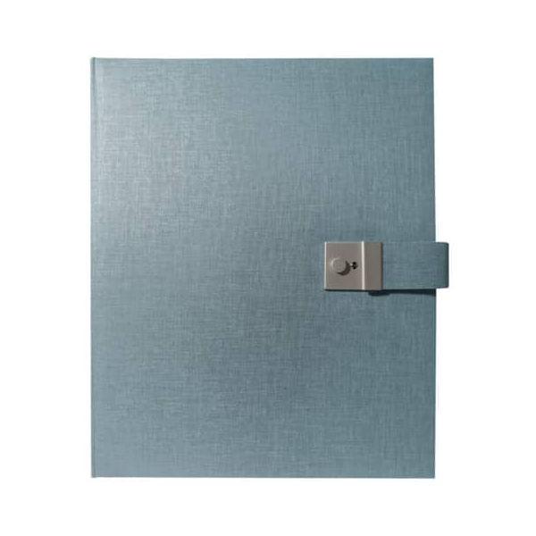 4009835536070 - Sammelmappe Summertime Trend 53607 A4 blau grau 45cm Füllhöhe Leineneinband 4009835536070 Goldbuch