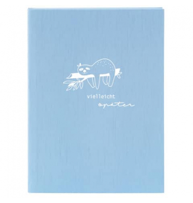 Notizbuch 64 129, blau, A5, punktkariert, 100g, 100 Blatt / 200 Seiten