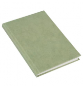 Notizbuch 64 747, Hanf, gr&uuml;n, A5, blanko, 100g, 100 Blatt / 200 Seiten