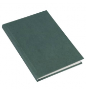 Notizbuch 64 748, Hanf, gr&uuml;n, A5, blanko, 100g, 100 Blatt / 200 Seiten