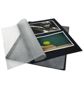 Fotokarton 83 006 mit Pergamin, schwarz, A4, 