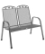 greemotion Gartenbank Toulouse 416322 eisengrau Metall 108,0 cm