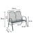 greemotion Gartenbank Toulouse 416322 eisengrau Metall 108,0 cm