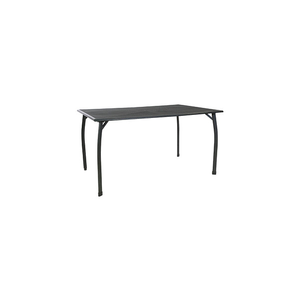 4009977985859 - Greemotion Gartentisch Tisch Toulouse 140 x 74 x 90 cm Grau Metall 4009977985859 - Greemotion Gartentisch Tisch Toulouse 140 x 74 x 90 cm Grau Metall